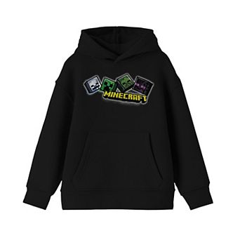 Boys 8-20 Minecraft Mob Heads Hoodie
