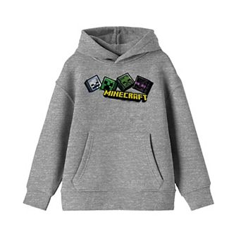 Boys 8-20 Minecraft Mob Heads Hoodie