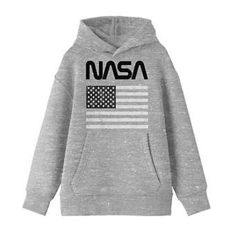 Boys 8-20 NASA Logo and American Flag Hoodie