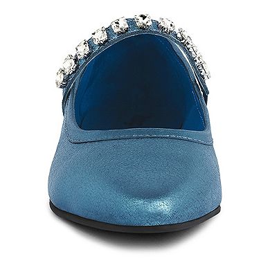 Rag & Co Alverno Women's Leather Mary Jane Flats