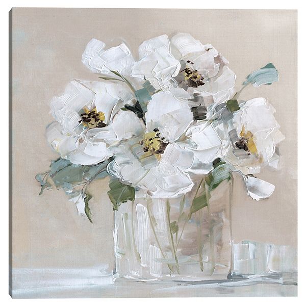 Master Piece Soft Whites by Sally Swatland Canvas Print