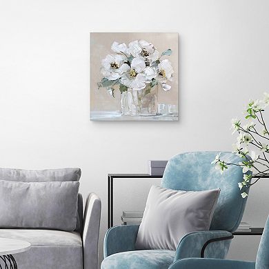 Master Piece Soft Whites by Sally Swatland Canvas Print