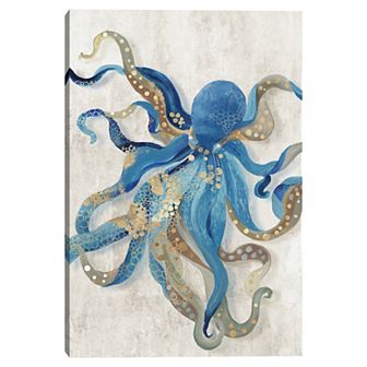 Masterpiece Blue Octopus by Aimee Wilson Canvas Print