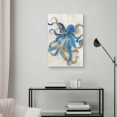 Masterpiece Blue Octopus by Aimee Wilson Canvas Print