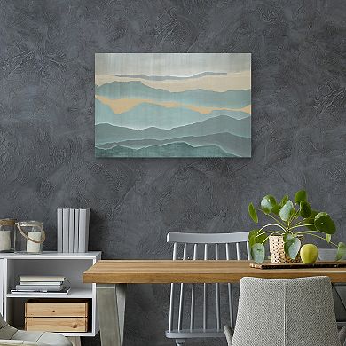 Masterpiece Cut Horizon by Lix Jardine Canvas Print
