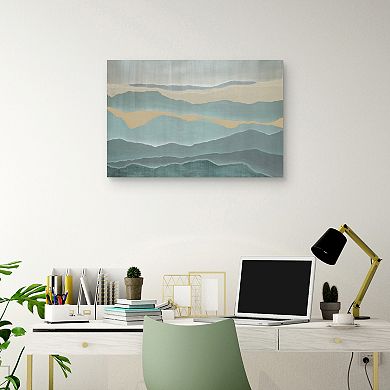 Masterpiece Cut Horizon by Lix Jardine Canvas Print