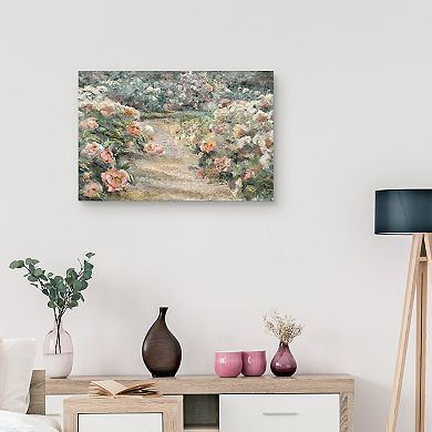 Masterpiece Garden Path by Studio Arts Canvas Print