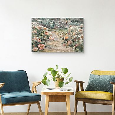 Masterpiece Garden Path by Studio Arts Canvas Print