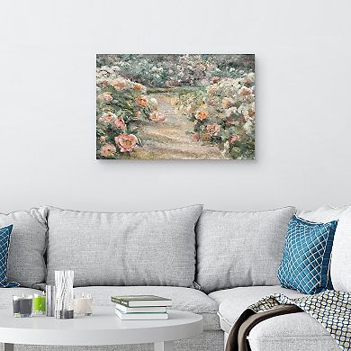 Masterpiece Garden Path by Studio Arts Canvas Print