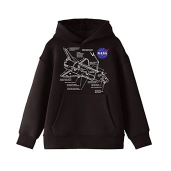 Boys 8-20 NASA Space Shuttle Line Hoodie