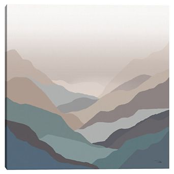 Masterpiece Mountain Valley by Pela Canvas Print