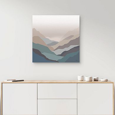 Masterpiece Mountain Valley by Pela Canvas Print