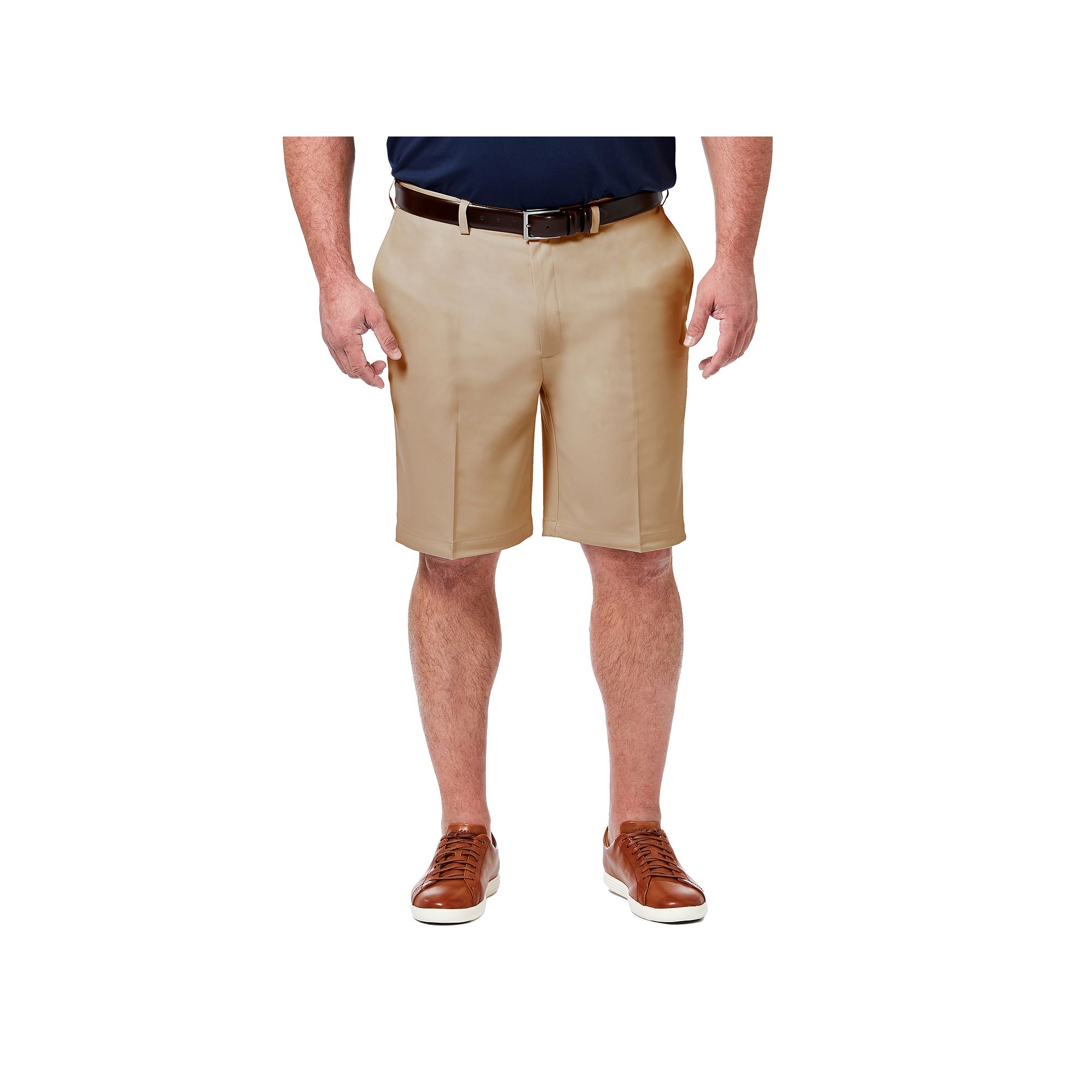 Big & Tall Haggar Cool 18 Flat-Front Pro Shorts, Mens, Size: 44, Green