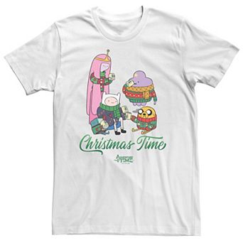 Big & Tall Adventure Time Holidays Christmas Time Season Friends Tee