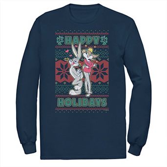 Big & Tall Looney Tunes Happy Holidays Bugs Bunny Lola Tee