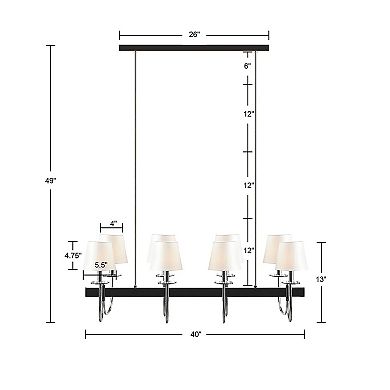 Hampton Hill Fairmount 8-Light Traditional Chandelier 