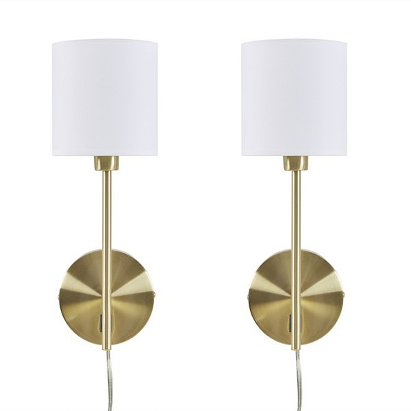 Hampton Hill Conway Metal Wall Sconce 2-piece Set - Gold