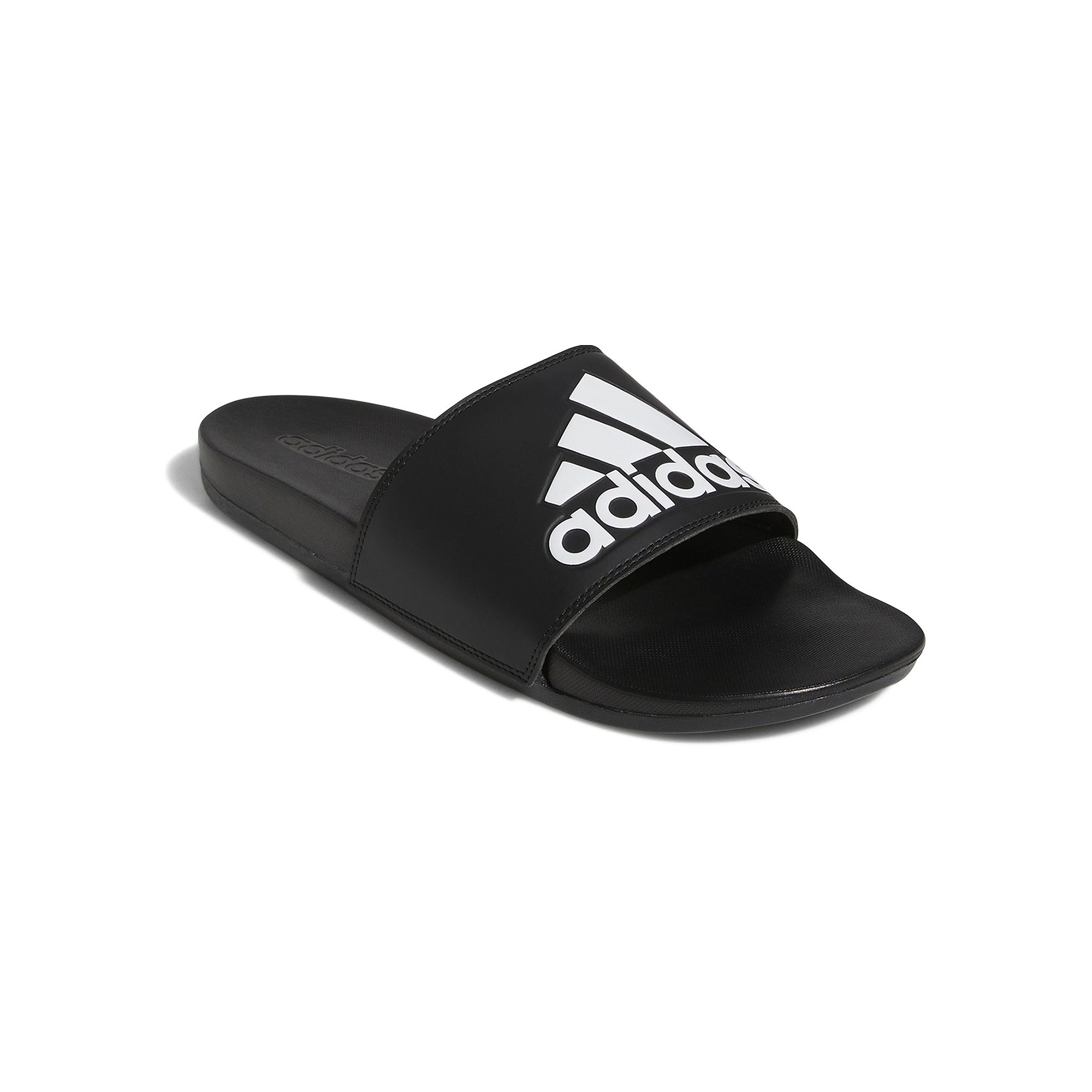 adidas Adilette Comfort Mens Slide Sandals, Size: 15, Black White Black