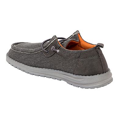 Deer Stags Mocassini Slip-on Bambino – Scarpe In Pelle Sintetica Nera Con Suola TPR E Plantare SU.P.R.O., Comode E Antiscivolo, Ideali Per Matrimoni E Eventi