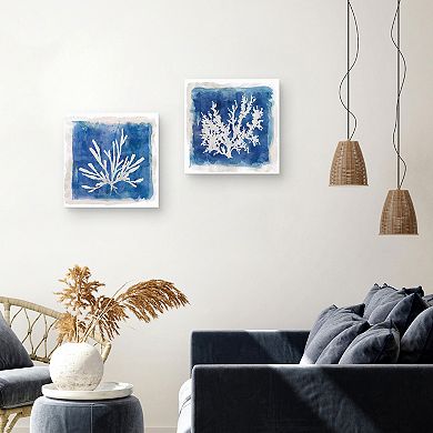 Masterpiece Coastal Washes Shell III and Coastal Washes Shell IV by Carol Robinson Canvas Prints