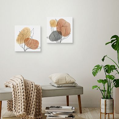 Masterpiece Desert Lines I & Desert Lines II by Carol Robinson Canvas Prints