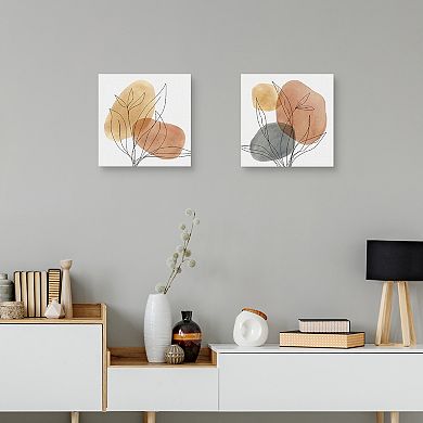 Masterpiece Desert Lines I & Desert Lines II by Carol Robinson Canvas Prints