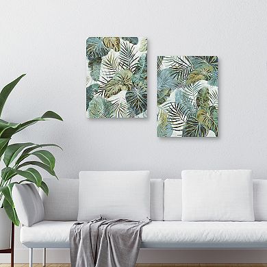 Masterpiece Palm Play I & Palm Play II by Studio Arts Canvas Prints