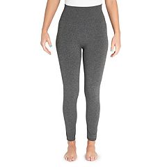 Women's High Waisted Cotton Seamless Fleece Lined Leggings - A New Day™  Heather Green 1X