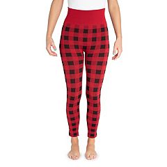 Womens Red Leggings Pants - Bottoms, Clothing