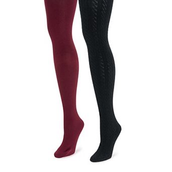 Women's MUK LUKS® 2 Pack Fleece Lined Tights