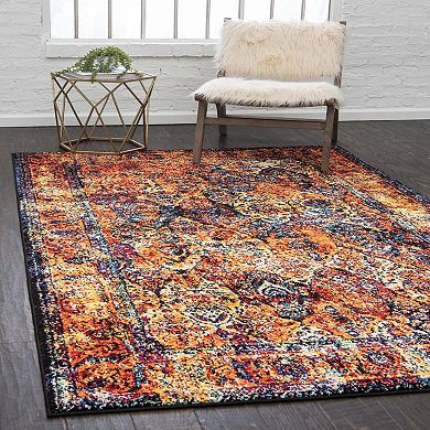 Unique Loom Basilica Rosso Rug