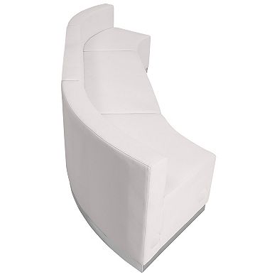 Emma and Oliver Black LeatherSoft Reception Configuration, 3 Pieces