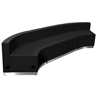 Emma and Oliver Black LeatherSoft Reception Configuration, 3 pc