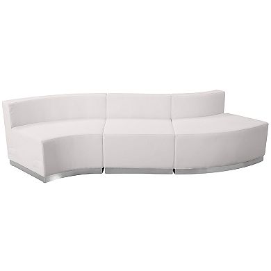 Emma and Oliver White LeatherSoft Reception Configuration, 3 Pieces