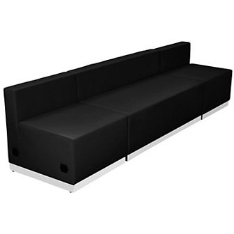 Emma and Oliver Black LeatherSoft Reception Configuration, 3 pc