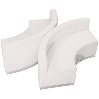 Emma and Oliver Black LeatherSoft Reception Configuration, 4 pc