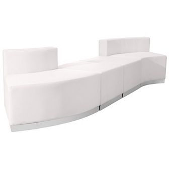 Emma and Oliver Black LeatherSoft Reception Configuration, 4 pc