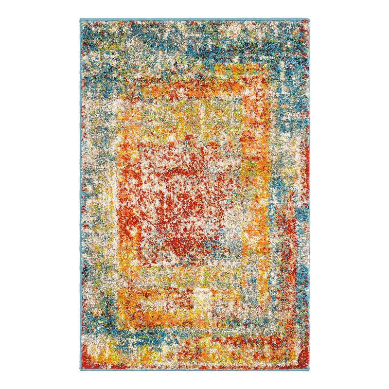 Unique Loom Cavalli Rosso Rug, Multicolor, 8Ft Rnd