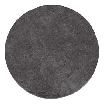 Soft Washable Area Rug with Anti-Slip Backing in solid Colors