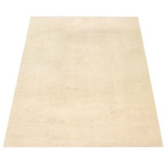 Soft Washable Area Rug with Anti-Slip Backing in solid Colors