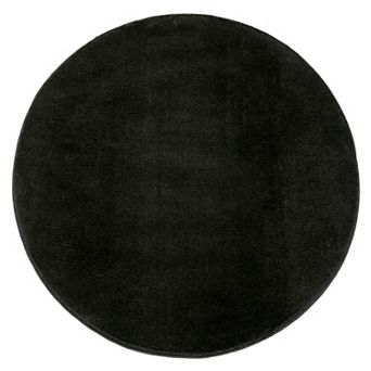 Soft Washable Area Rug with Anti-Slip Backing in solid Colors