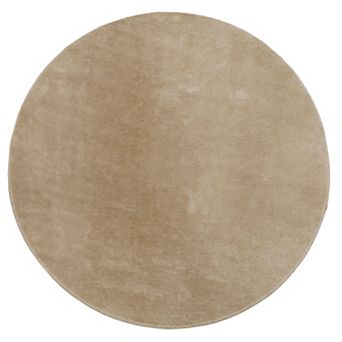 Soft Washable Area Rug with Anti-Slip Backing in solid Colors