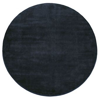 Soft Washable Area Rug with Anti-Slip Backing in solid Colors