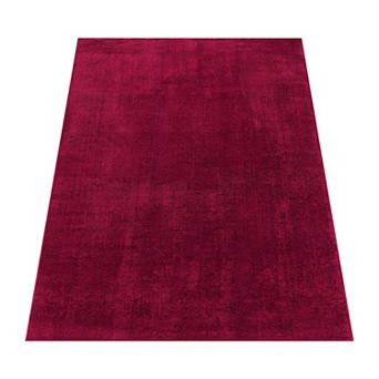 Soft Washable Area Rug with Anti-Slip Backing in solid Colors