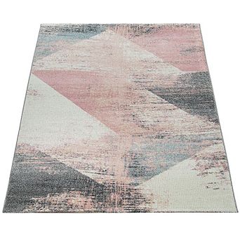 Abstract Area Rug Modern Design with Geometric Pattern