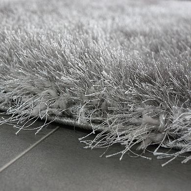 Soft Shag Rug For Bedroom & Living-Room Glossy High Pile Yarn