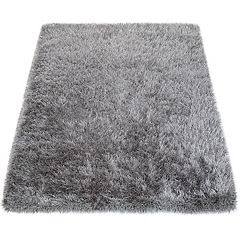 Paco Home 758 100% Polyproplene Pile Brilliance Rug - Grey/Red (2'8 x  9'10)