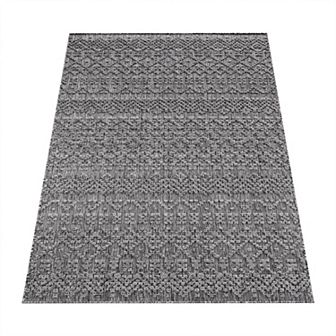 In- & Outdoor Rug Marrakesh Trellis Pattern with High/Low Effect