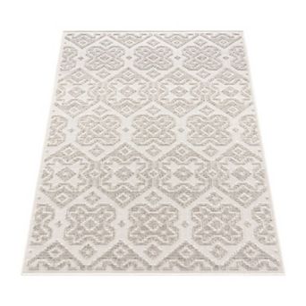 In- & Outdoor Rug Marrakesh Trellis Pattern with High/Low Effect