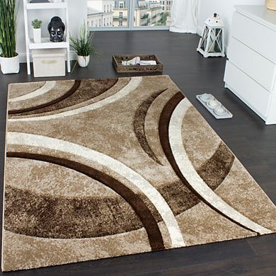 Modern Area Rug for Living Room Abstract Design